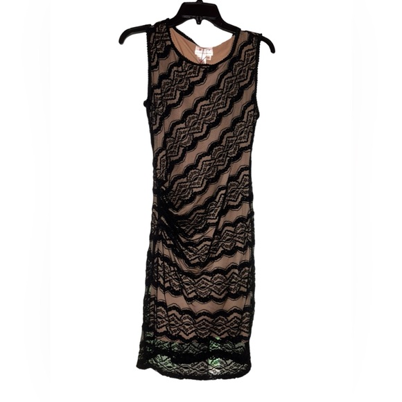 M.S.S.P. Alexandra Dress - Black - Size XS Extra Small Bodycon - Picture 3 of 7